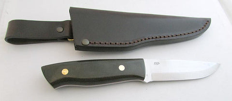 EnZo / Trapper 3.74" 01 / Green Canvas Micarta